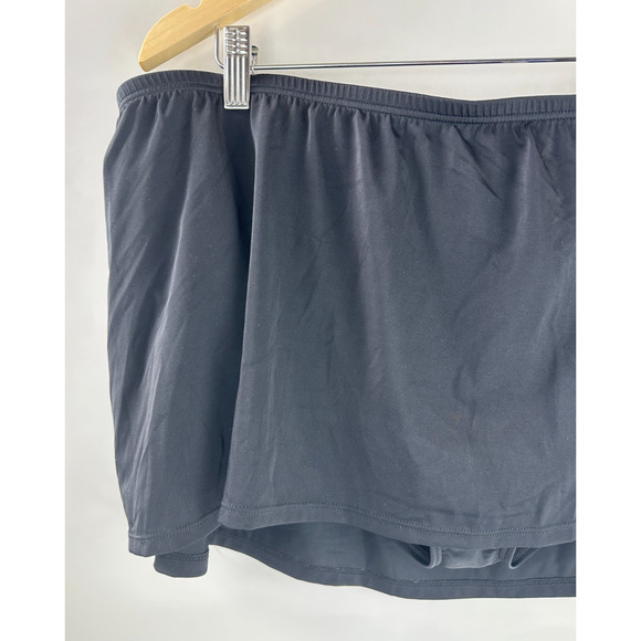 NWT Swim by Cacique Lane Bryant Swim Skort Shorts + Skirt Black Plus Size 28 - Picture 3 of 8